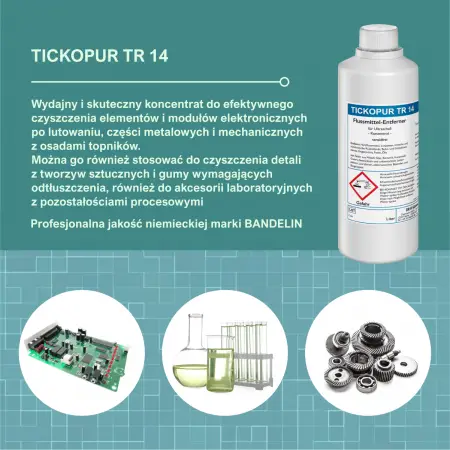 Tickopur TR 14 optymalne zastosowanie, branże
