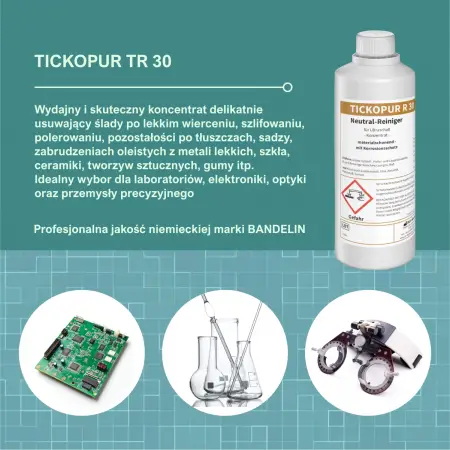 Tickopur TR 30 optymalne zastosowanie, branże