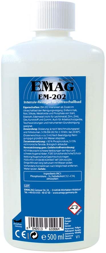 Koncentrat do czyszczenia ultradźwiękowego EM 202