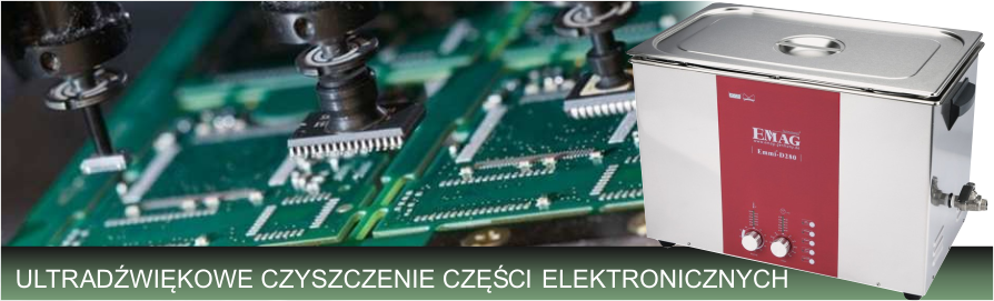 Ultradźwiękowe czyszczenie części elektronicznych