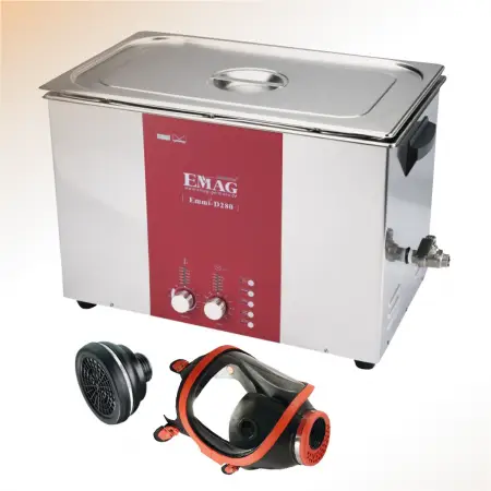 Myjka ultradźwiękowa do masek ochronnych zestaw