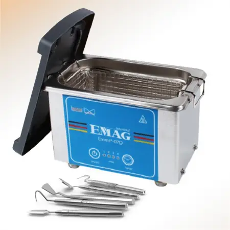 Zestaw myjka ultradźwiękowa do narzędzi i wierteł stomatologicznych