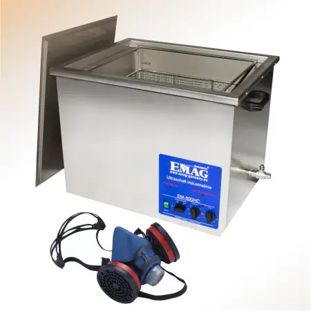 Zestaw myjka ultradźwiękowa i płyny dla straży pożarnej duża